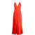 Stella McCartney Maxi V-Neck Dress RED