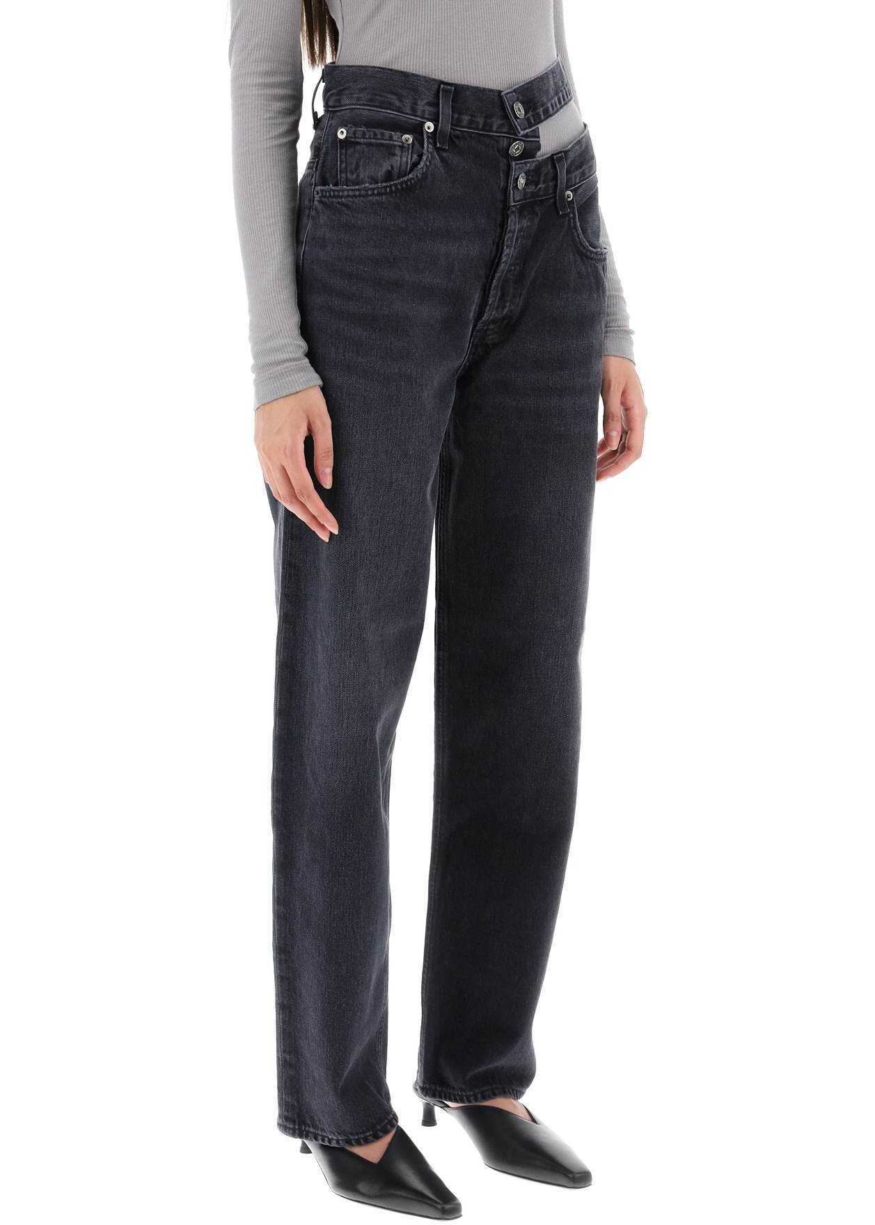 AGOLDE Broken Waistband Straight Jeans* CONDUCT (WASHED BLACK)