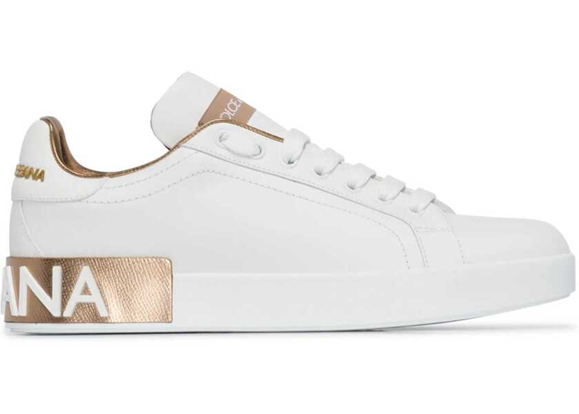 Sneakers Dolce & Gabbana Portofino Sneakers ORO POLVERE Femei (BM 12203718) 1