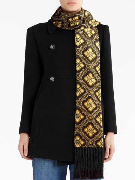 Esarfe ETRO Etro Scarf With Fringes Black Femei (BM 12206619) 3