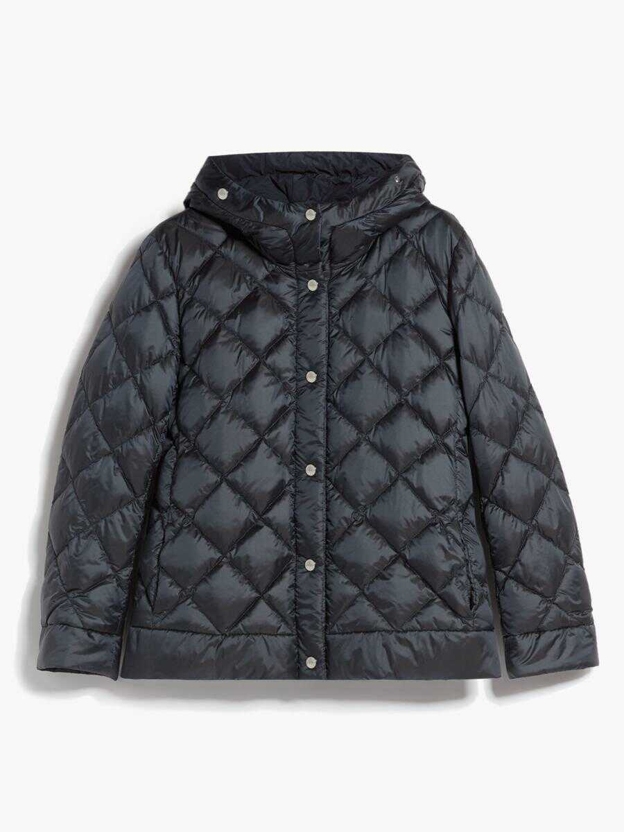 Max Mara MAX MARA THE CUBE RiSoft reversible down jacket in water-repellent canvas NAVY BLUE