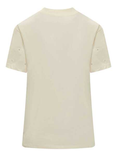 Tricouri MSGM Msgm T-Shirt With Logo Beige Femei (BM 12208785) 2