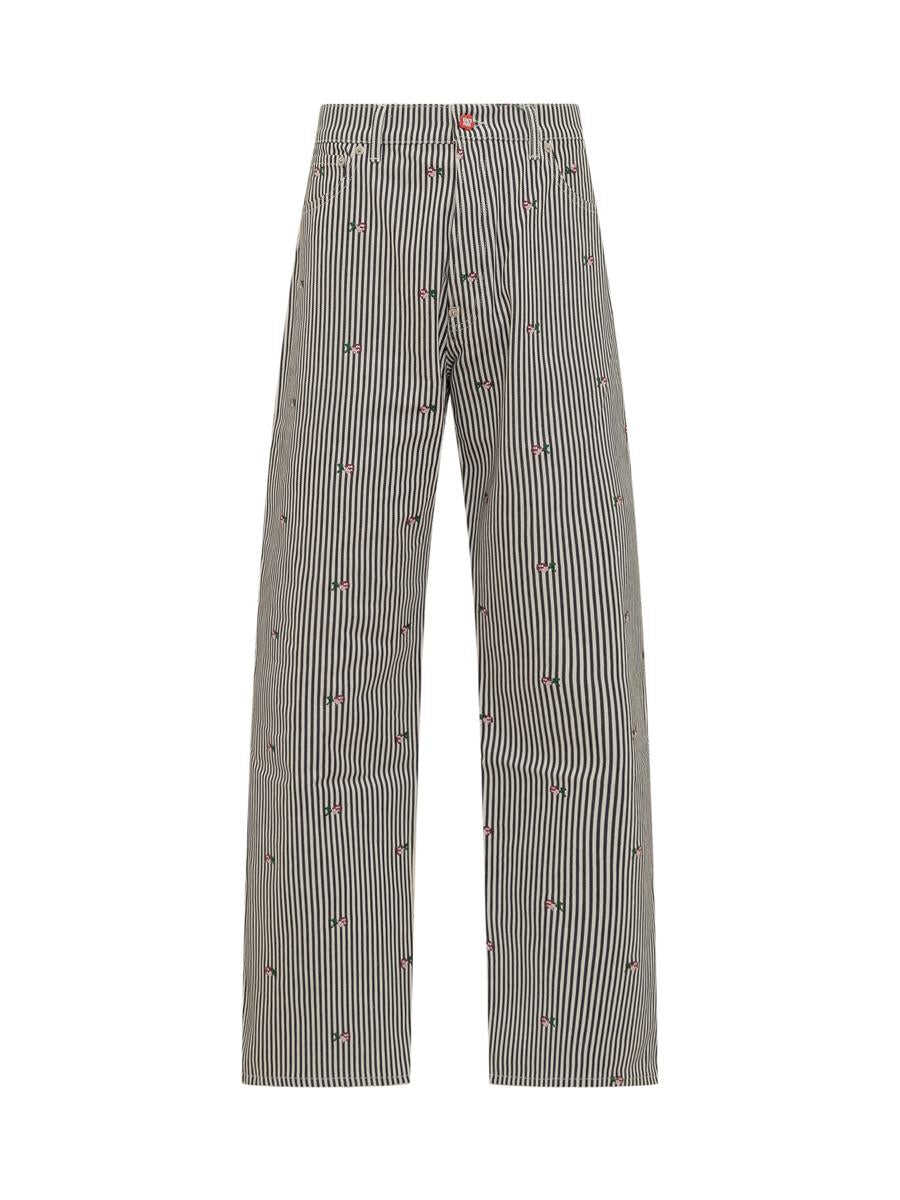 Kenzo KENZO Striped Jeans WHITE