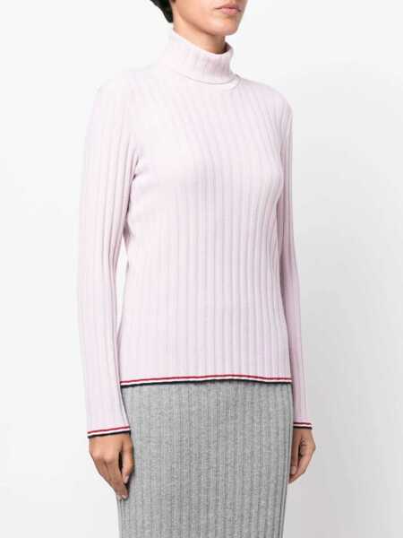 Pulovere Thom Browne Thom Browne Turtleneck Sweater PINK Femei (BM 12214983) 3