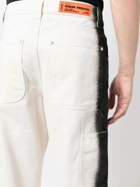 Pantaloni Heron Preston Heron Preston Carpenter Gradient Pants WHITE Barbati (BM 12216165) 5