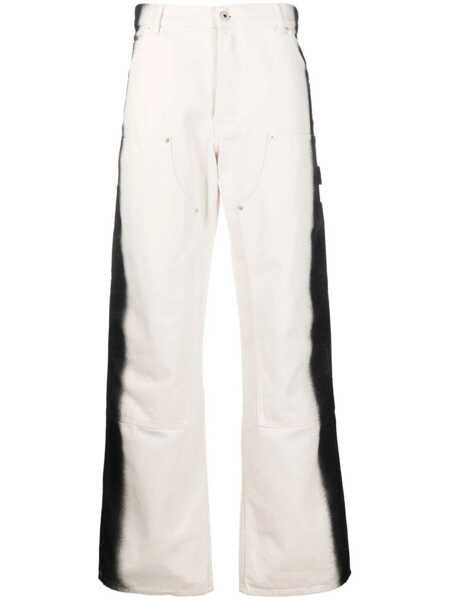 Pantaloni Heron Preston Heron Preston Carpenter Gradient Pants WHITE Barbati (BM 12216165) 1