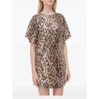 Rochii In The Mood For Love Dress With Sequins And Leopard Print Femei
