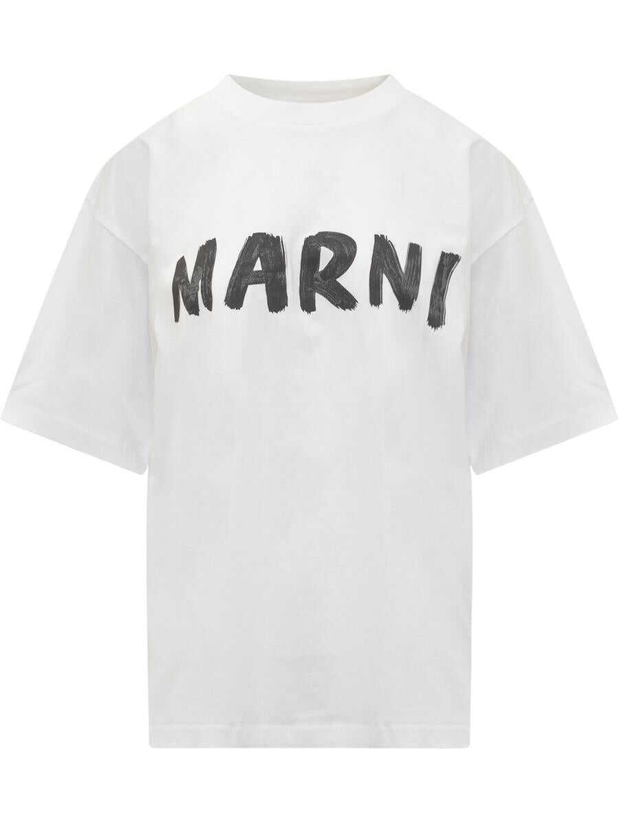 Marni MARNI T-shirt with Logo WHITE