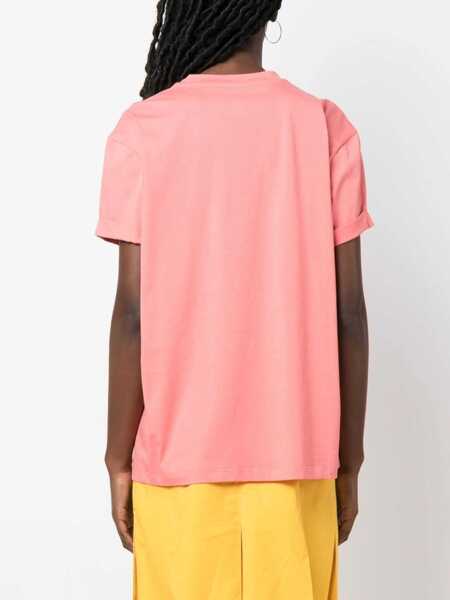 Tricouri Stella McCartney Crewneck T-Shirt PINK Femei (BM 12223647) 4