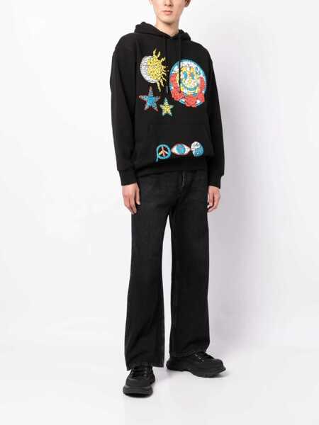 Bluze de trening Market Hand Drawn Varsity Sweatshirt BLACK Femei (BM 12225576) 2