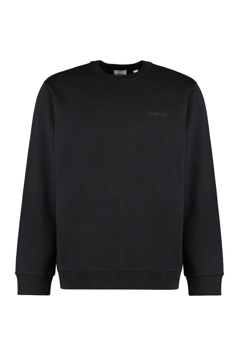 Burberry BURBERRY COTTON SWEATSHIRT BLACK