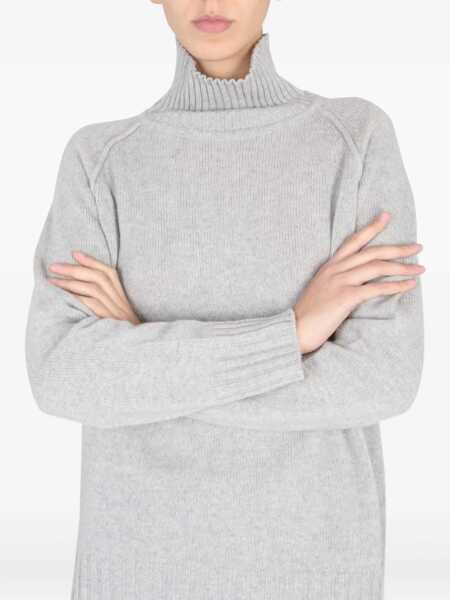 Pulovere casual STEFANO MORTARI Turtleneck Shirt GREY Femei (BM 12228552) 4