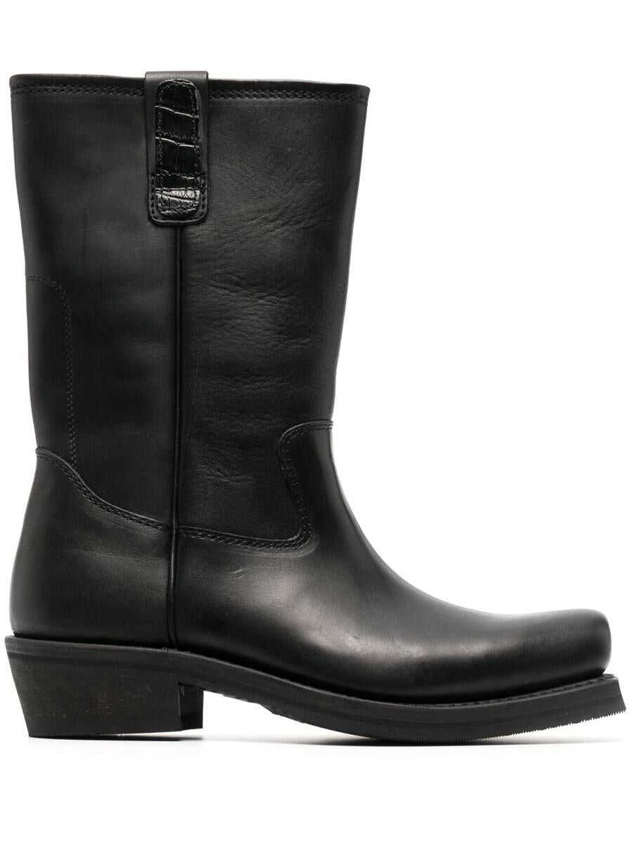 OUR LEGACY OUR LEGACY FLAT TOE BOOT SHOES BLACK