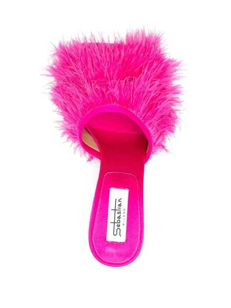 Sandale cu toc SEBASTIAN Sebastian Mule Ross PINK Femei (BM 12231828) 4