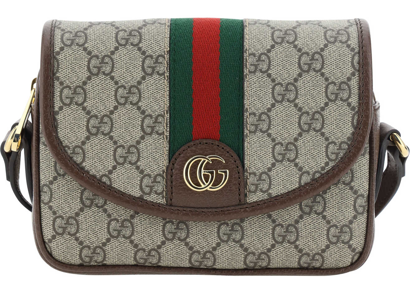 Gucci Ophidia Mini Shoulder Bag EBONY/ACERO