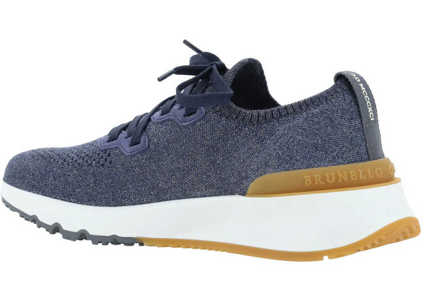 Sneakers Brunello Cucinelli Cotton Sneakers BLU SCURO1225ZAFFIRO SCURO Barbati (BM 12232752) 3