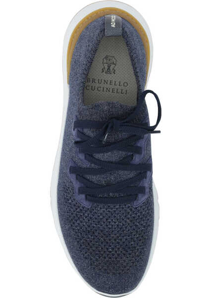 Sneakers Brunello Cucinelli Cotton Sneakers BLU SCURO1225ZAFFIRO SCURO Barbati (BM 12232752) 4