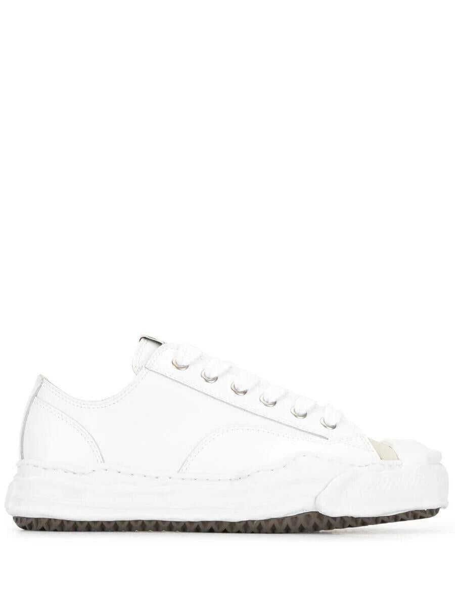 MAISON MIHARA YASUHIRO MAISON MIHARA YASUHIRO HANK LOW ORIGINAL SOLE LEATHER LOW-TOP SNEAKER SHOES WHITE