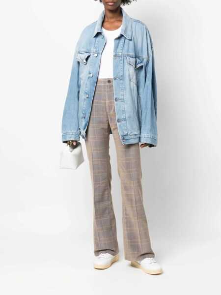 Pantaloni casual MCQ Alexander McQueen High Waist Pants BEIGE Femei (BM 12247374) 2