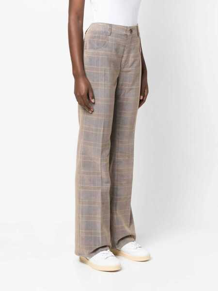 Pantaloni casual MCQ Alexander McQueen High Waist Pants BEIGE Femei (BM 12247374) 3