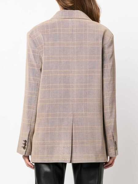 Sacouri MCQ Alexander McQueen Oversize Blazer BEIGE Femei (BM 12247380) 4