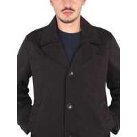 Paltoane TEN C pentru Barbati - Paltoane TEN C Single-Breasted Trench Coat BLACK Barbati (BM 12247668) - B-mall.ro