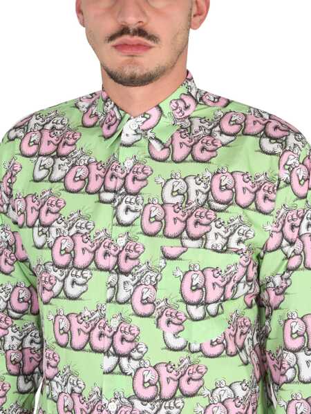 Camasi casual Comme des Garons Shirt With Print X Kaws MULTICOLOUR Barbati (BM 12247683) 4