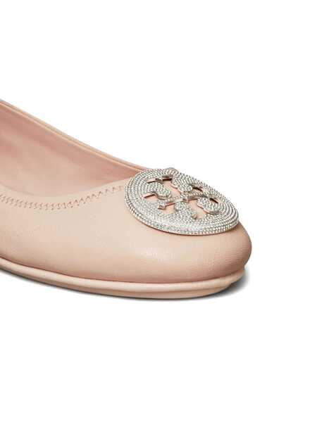 Balerini Tory Burch Tory Burch Minnie Travel Leather Ballet Flats PINK Femei (BM 12249348) 4