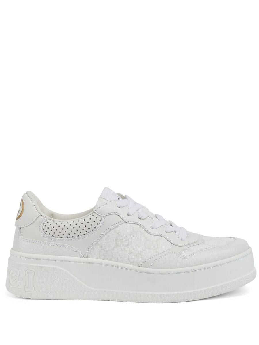 Gucci GUCCI Chunky leather sneakers WHITE