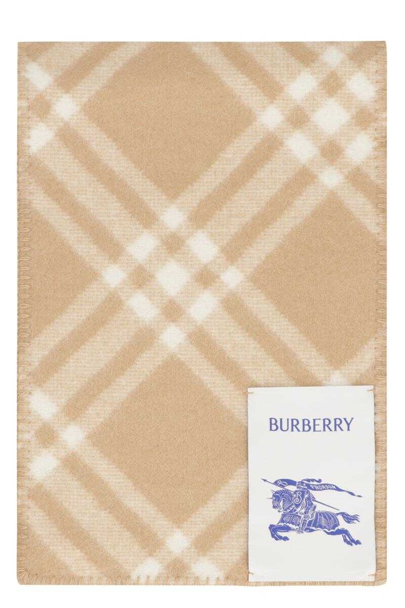 Burberry BURBERRY WOOL SCARF BEIGE