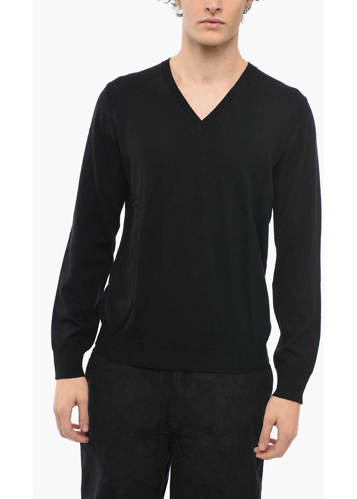 Burberry Brit Wool V-Neckline Sweater Black