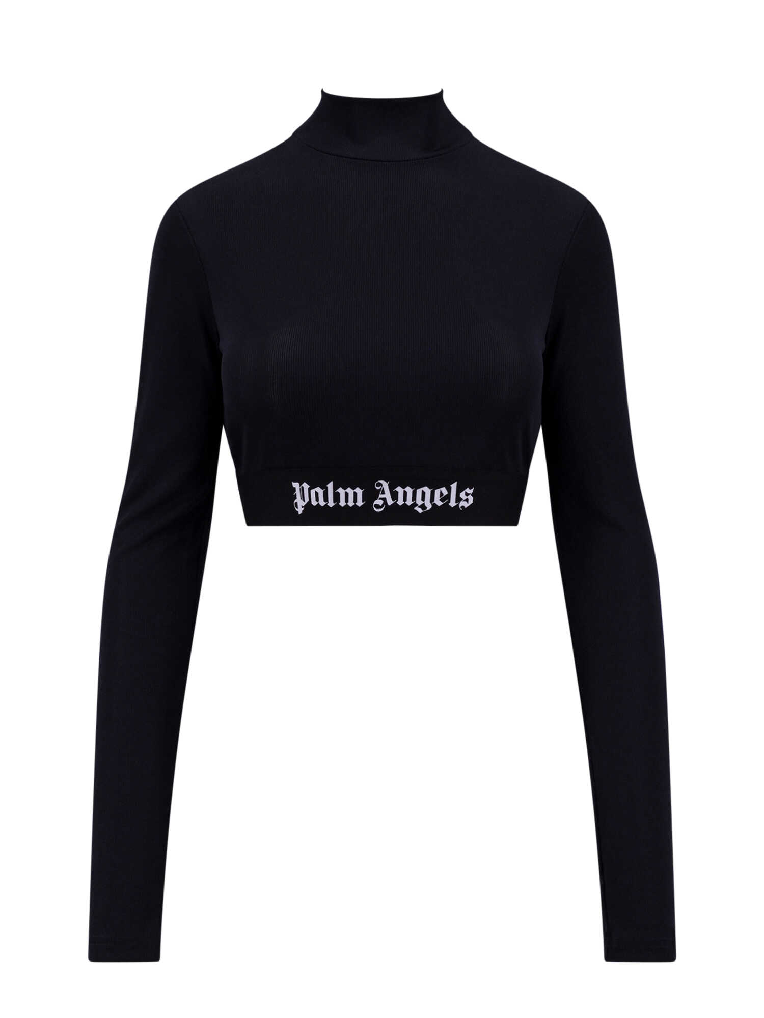 Palm Angels Stretch jersey top Blue