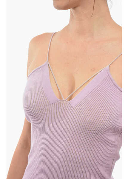 Rochii lungi AERON V-Neck Bodycon Maronne Dress Violet Femei (BM 12256620) 3