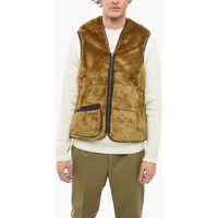 Veste costum Front Zipped Reversible Eco-Fur Vest Barbati