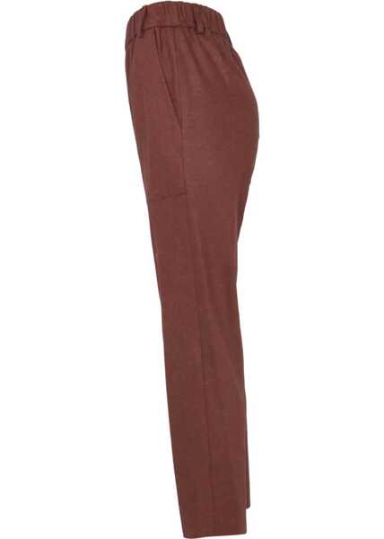 Pantaloni casual ALYSI Cigarette Pants BROWN Femei (BM 12257520) 3
