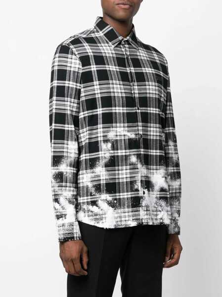 Camasi casual Philipp Plein Tartan Pattern Shirt BLACK Barbati (BM 12257589) 3