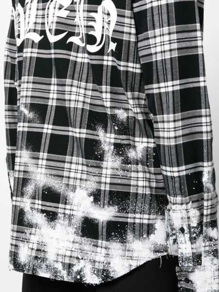 Camasi casual Philipp Plein Tartan Pattern Shirt BLACK Barbati (BM 12257589) 5