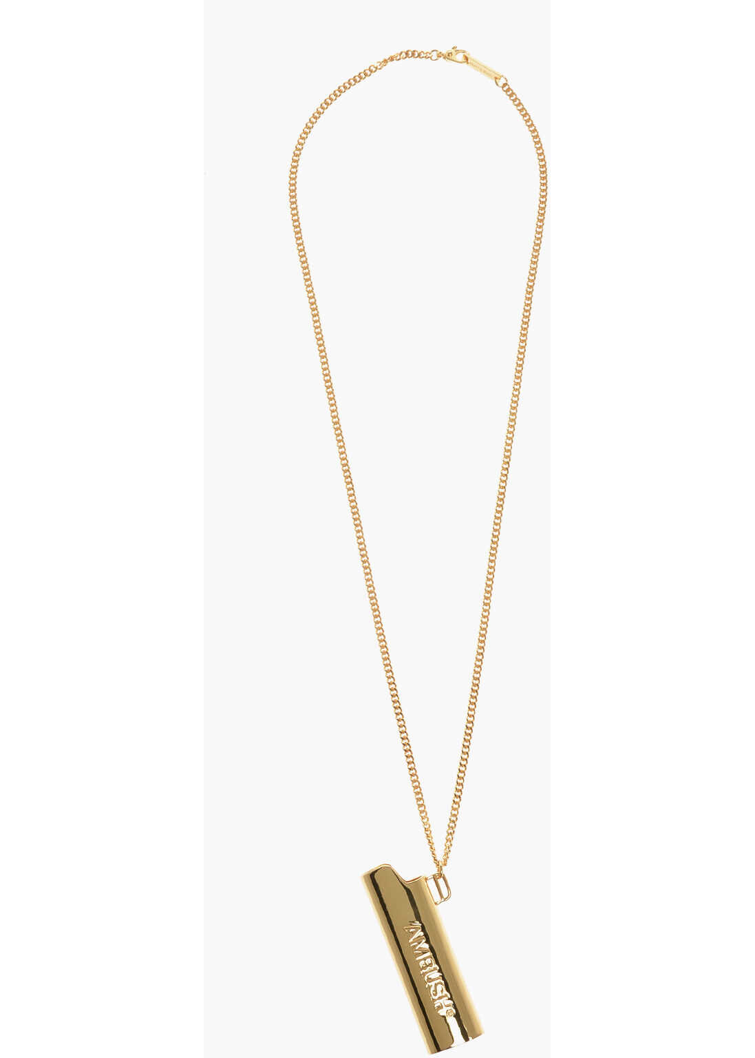 AMBUSH Chain Necklace With Lighter Case Pendant Gold