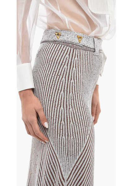 Fuste lungi AERON Belted Stretchy Sand Maxi Skirt Brown Femei (BM 12258681) 3