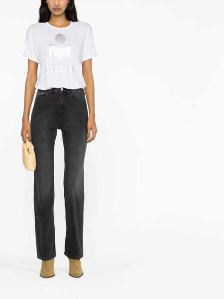 Tricouri ISABEL MARANT ETOILE Koldi T-Shirt WHITE Femei (BM 12260334) 2