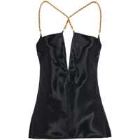Topuri Salvatore Ferragamo Satin Sleeveless Top Femei