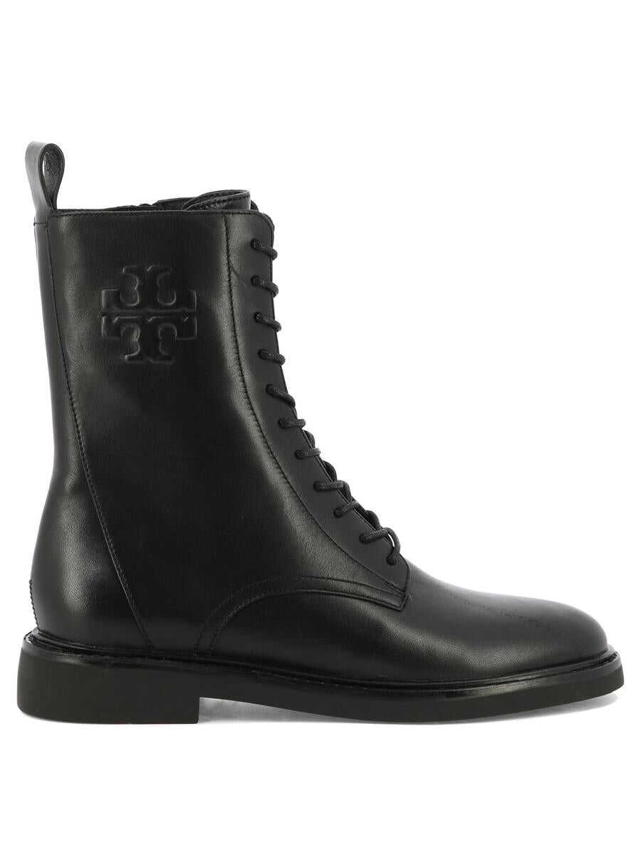 Tory Burch TORY BURCH "Double T" combat boots BLACK