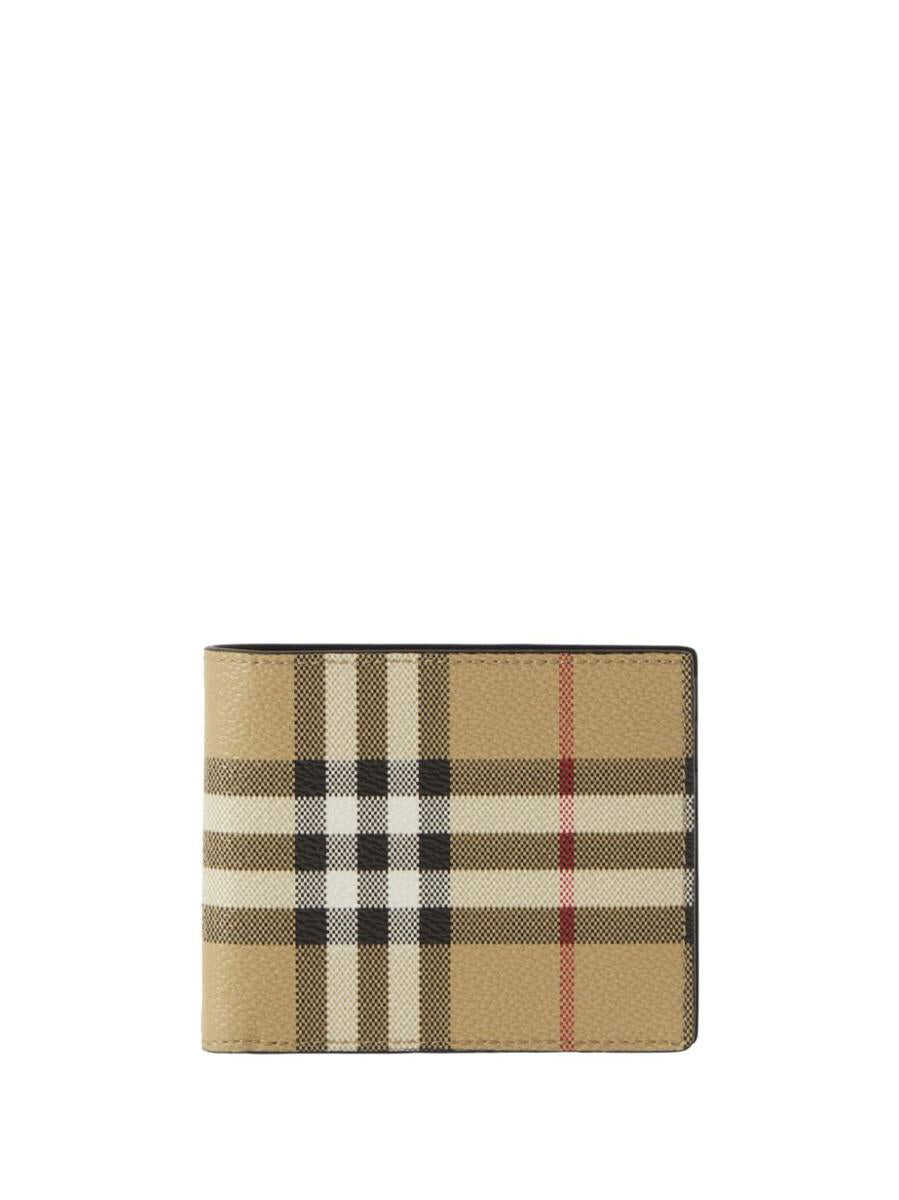 Burberry BURBERRY Check motif bifold wallet BEIGE