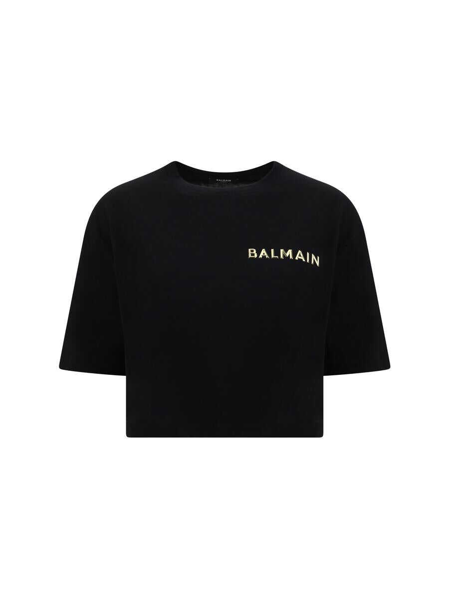 Balmain BALMAIN T-SHIRTS EAD NOIR/OR