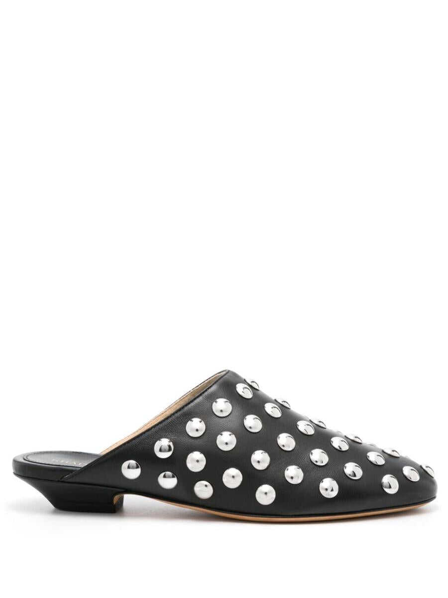 Khaite KHAITE Apollo studded leather mules BLACK