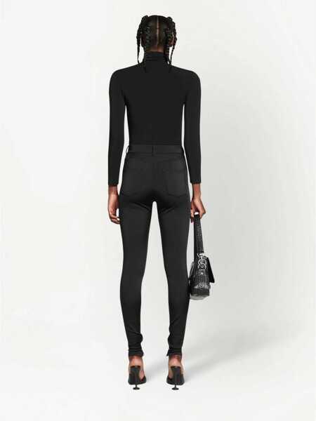 Colanti Balenciaga Ankle Zip 5 Pockets Stretch Leggings Pants Black Femei (BM 12271425) 3