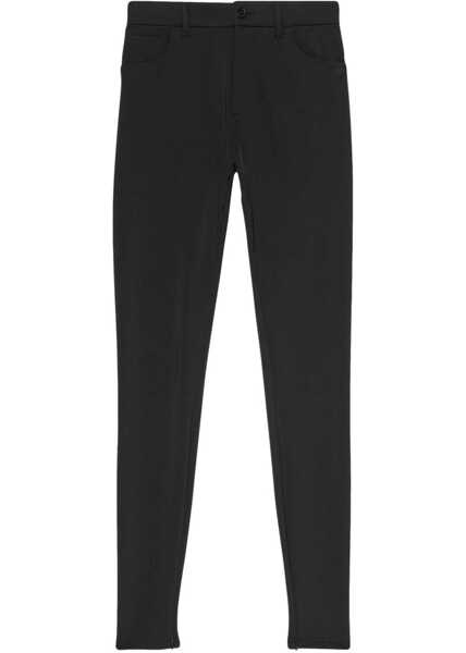 Colanti Balenciaga Ankle Zip 5 Pockets Stretch Leggings Pants Black Femei (BM 12271425) 1