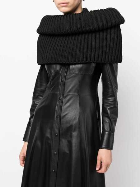 Fulare Alaa Knitted Detroit Maxi-Neck Warmer Black Femei (BM 12271461) 2