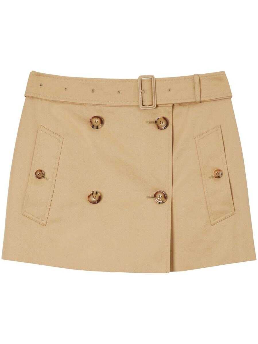 Burberry BURBERRY Cotton mini skirt BEIGE