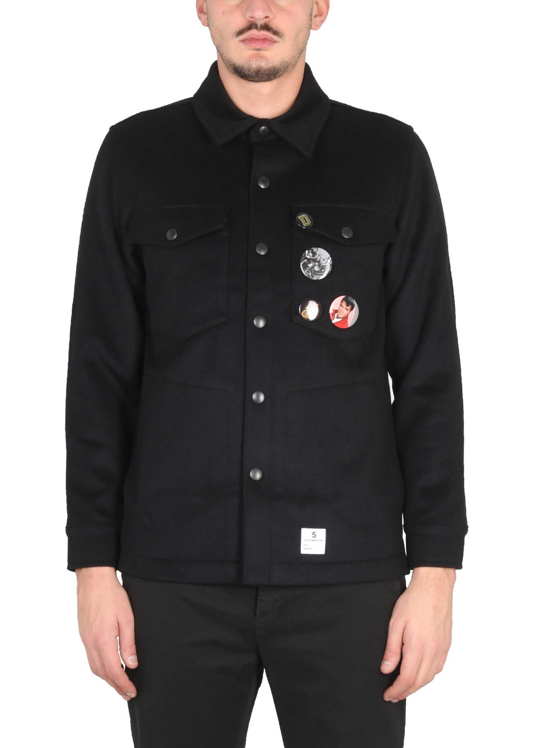 Department Five Jacket With Pins BLACK